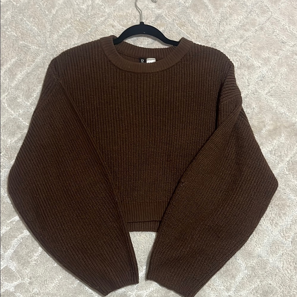 Cozy Brown Knit Sweater